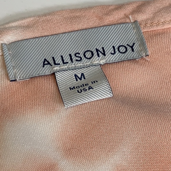 Allison Joy Deep V Tie Dye Tank Frayed Hem NWOT - Picture 4 of 5